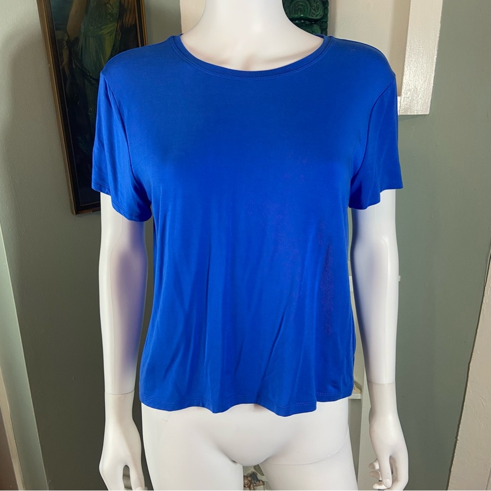 Babaton Electric Blue Short Cropped Sleeve Tee